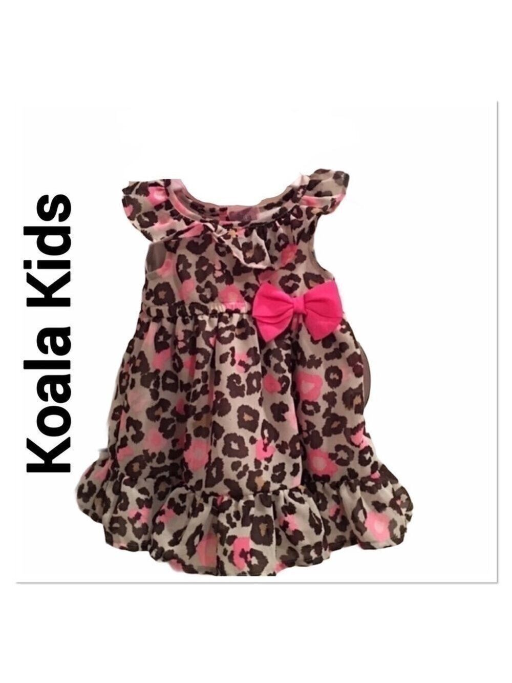 KOALA KIDS Ruffle Leopard Dress 3 months New with tags